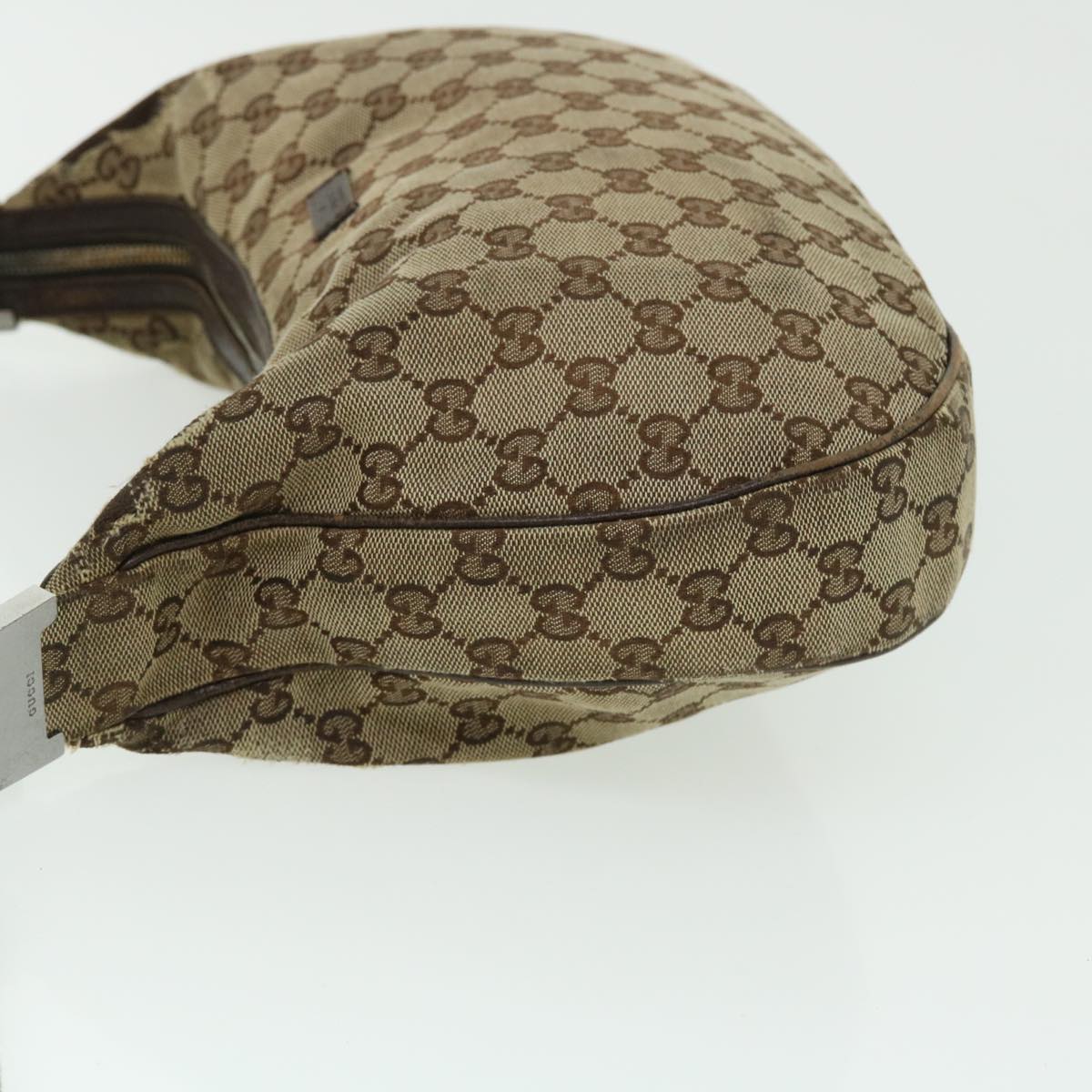 GUCCI GG Canvas Shoulder Bag Beige 122790 50738