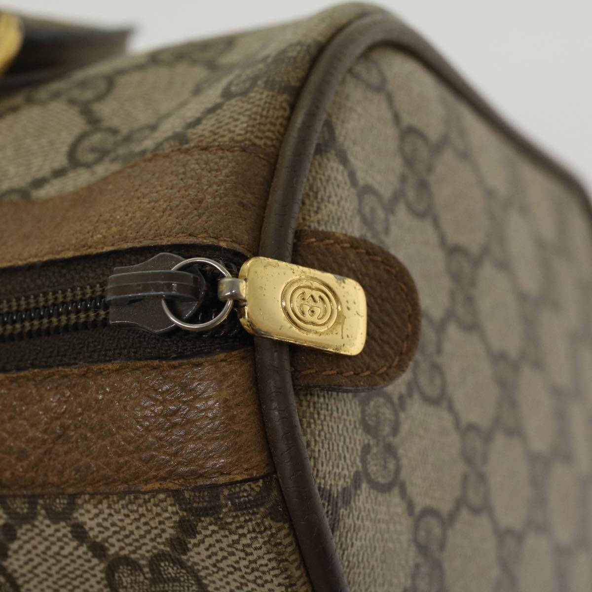 GUCCI GG Canvas Web Sherry Line Boston Bag Beige Red Green 116.02.006 50790