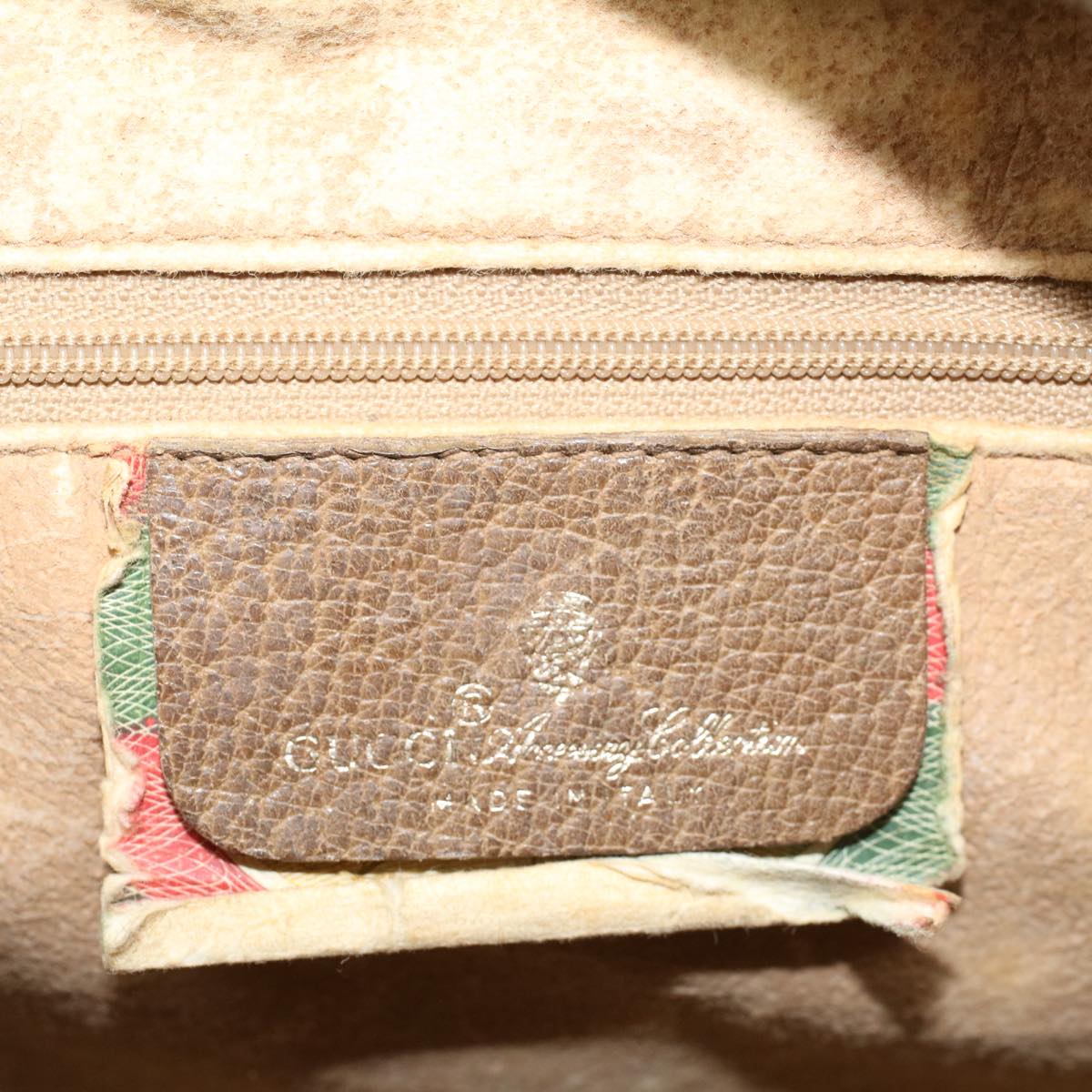 GUCCI GG Canvas Web Sherry Line Boston Bag Beige Red Green 116.02.006 50790