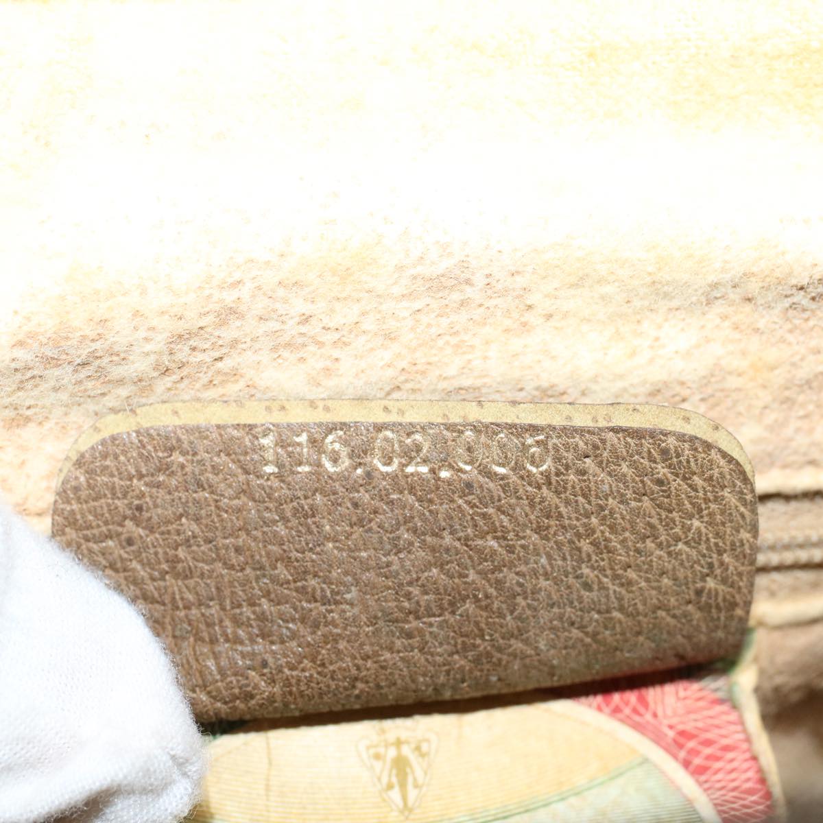 GUCCI GG Canvas Web Sherry Line Boston Bag Beige Red Green 116.02.006 50790
