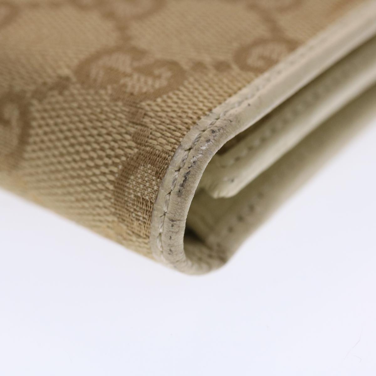 GUCCI GG Canvas Long Wallet Beige 257303 50817