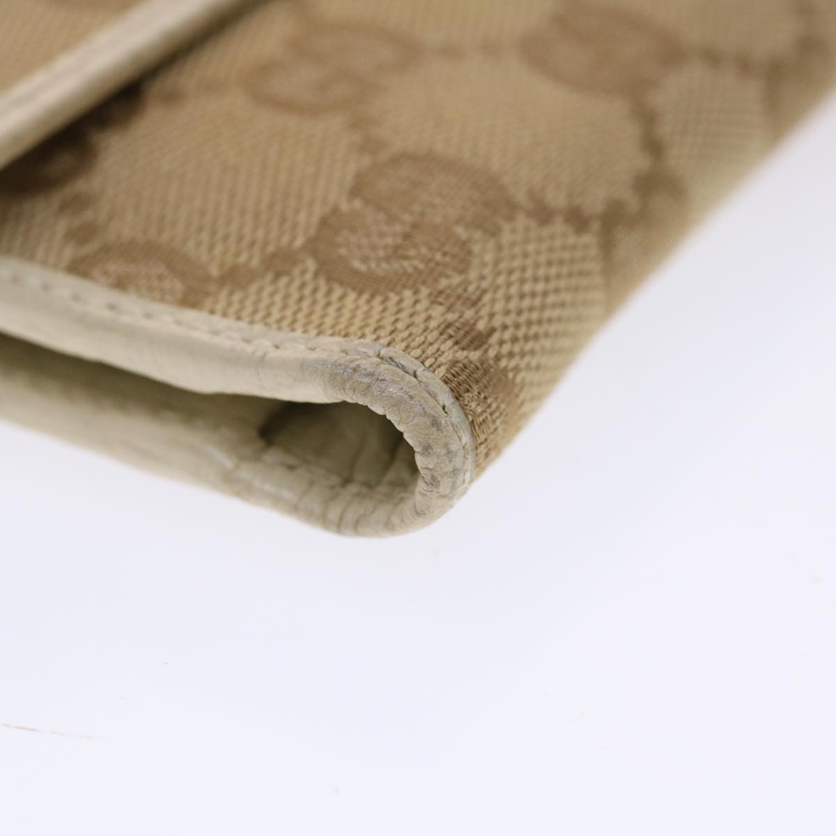 GUCCI GG Canvas Long Wallet Beige 257303 50817