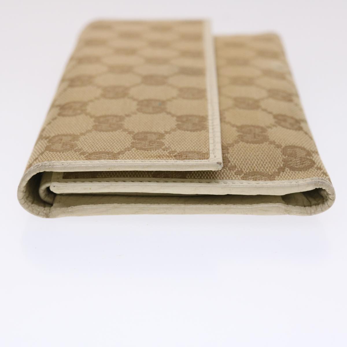 GUCCI GG Canvas Long Wallet Beige 257303 50817