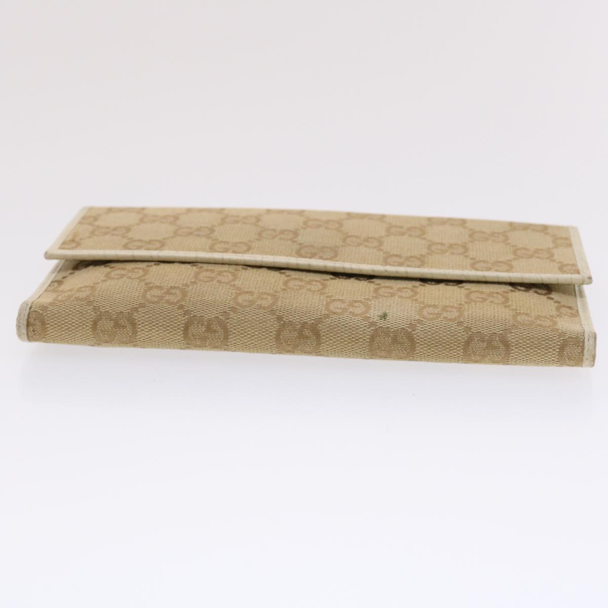 GUCCI GG Canvas Long Wallet Beige 257303 50817