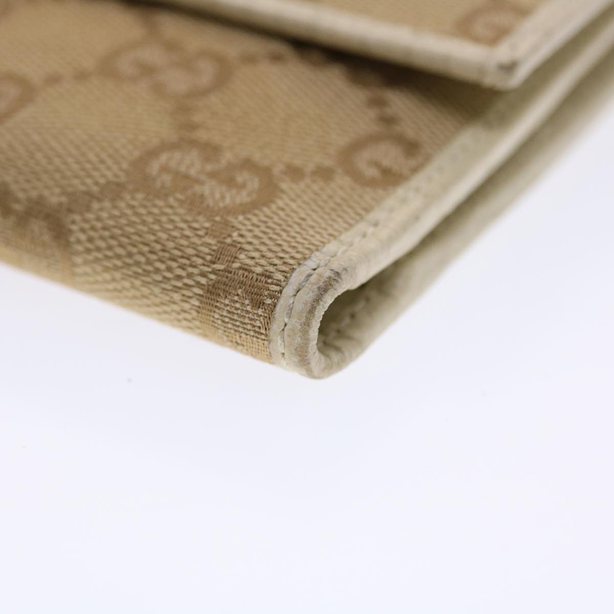 GUCCI GG Canvas Long Wallet Beige 257303 50817