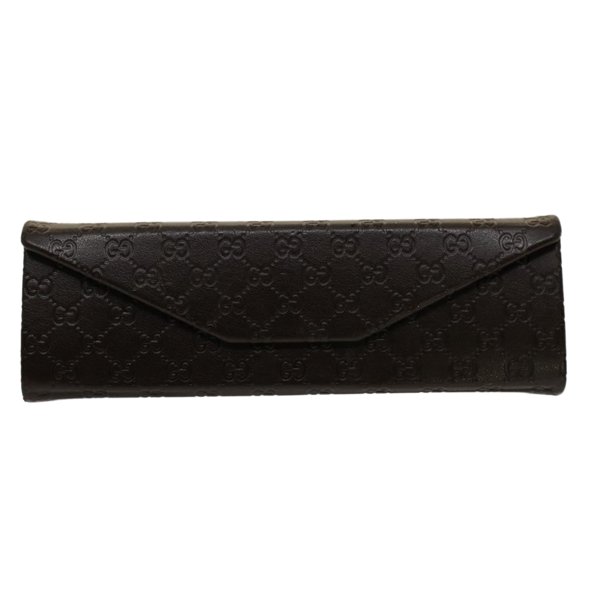 GUCCI Micro GG Canvas Guccissima Glasses Case Black 50846