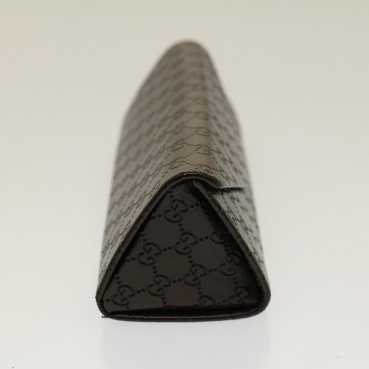 GUCCI Micro GG Canvas Guccissima Glasses Case Black 50846