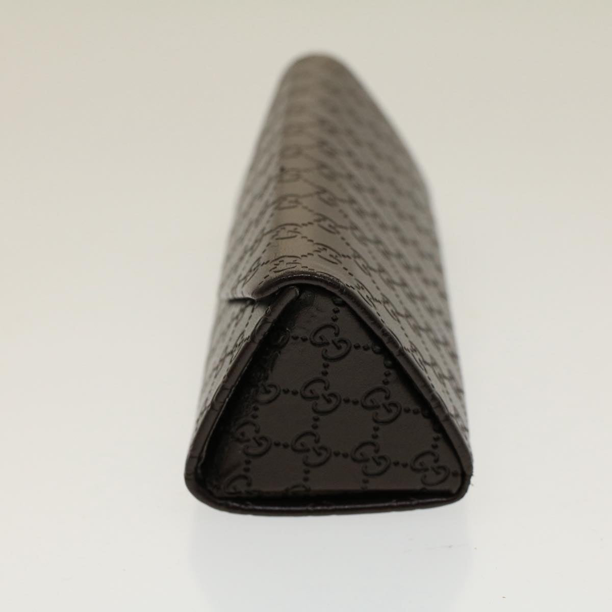 GUCCI Micro GG Canvas Guccissima Glasses Case Black 50846