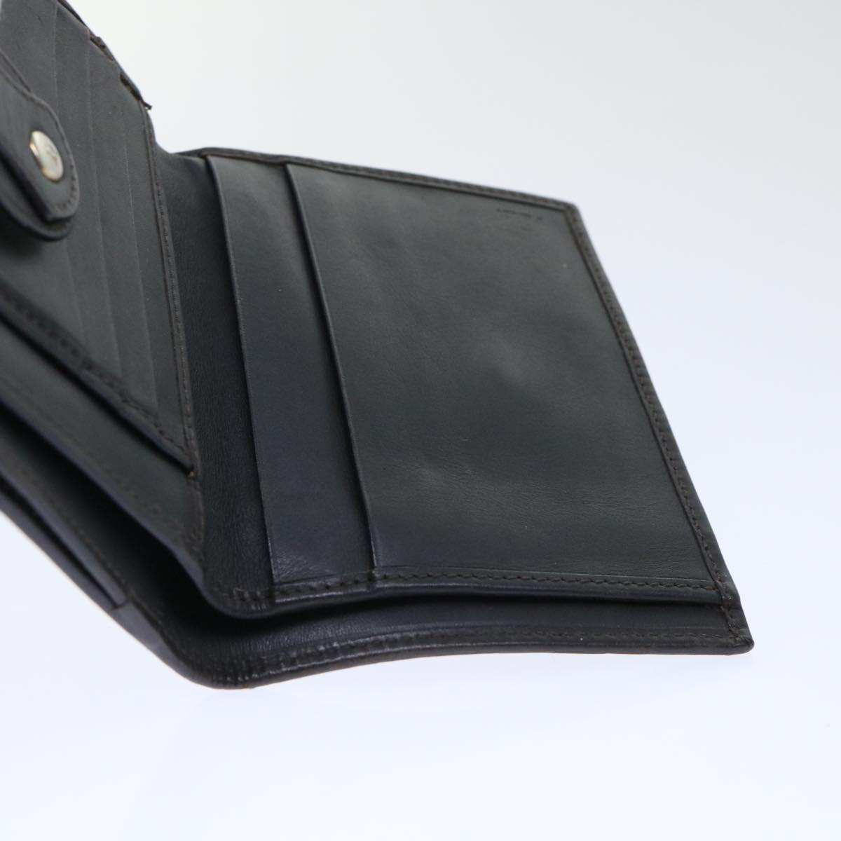 FENDI Zucca Canvas Wallet Black Brown 50855