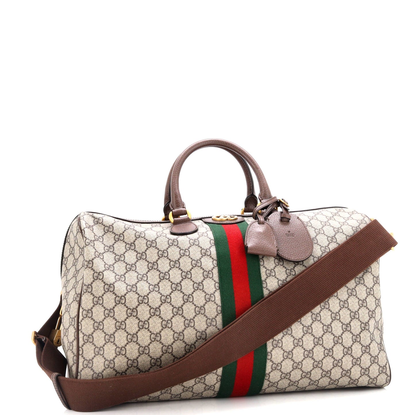Ophidia Carry On Duffle Bag GG Coated Canvas Medium