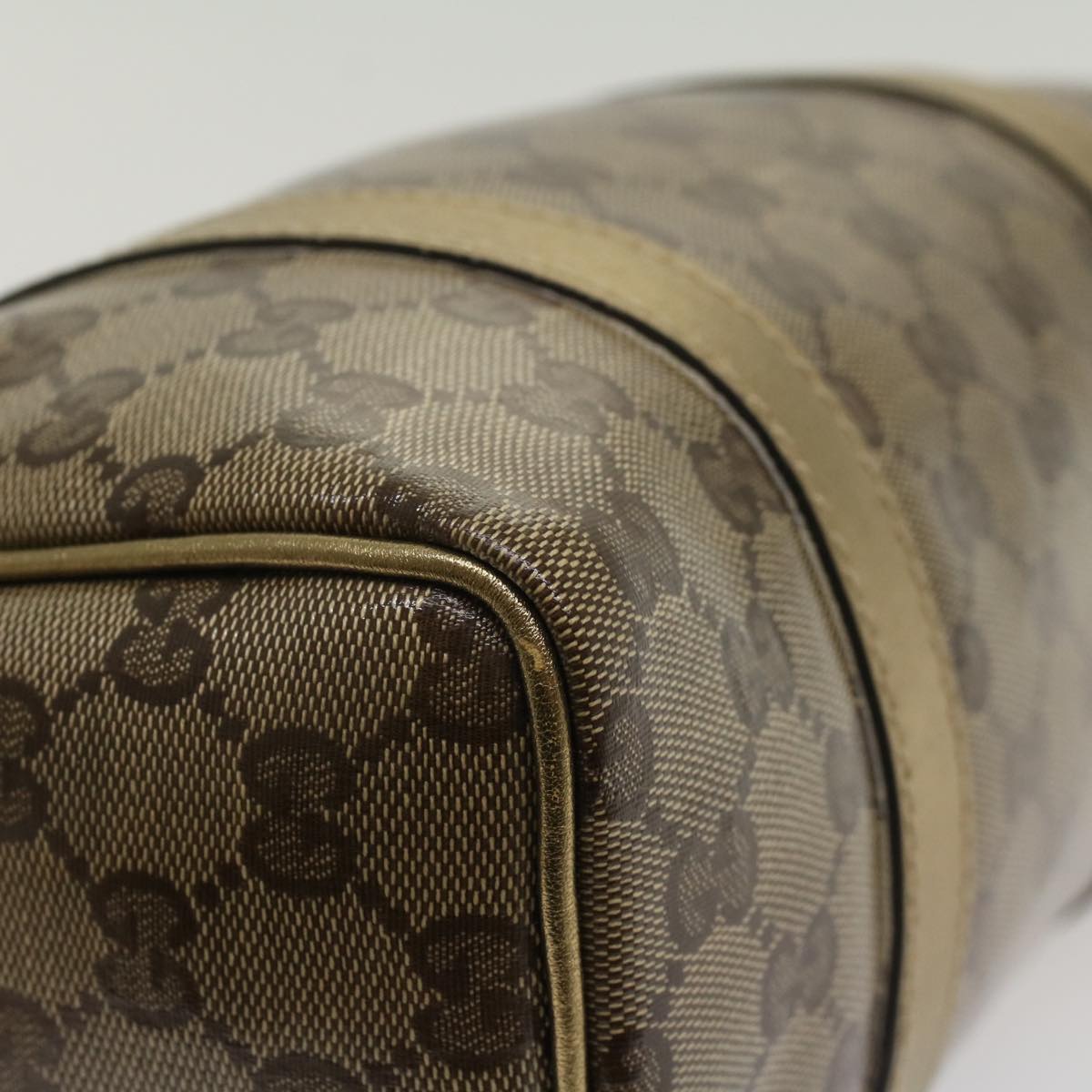 GUCCI GG Crystal Hand Bag Beige 193604 50984