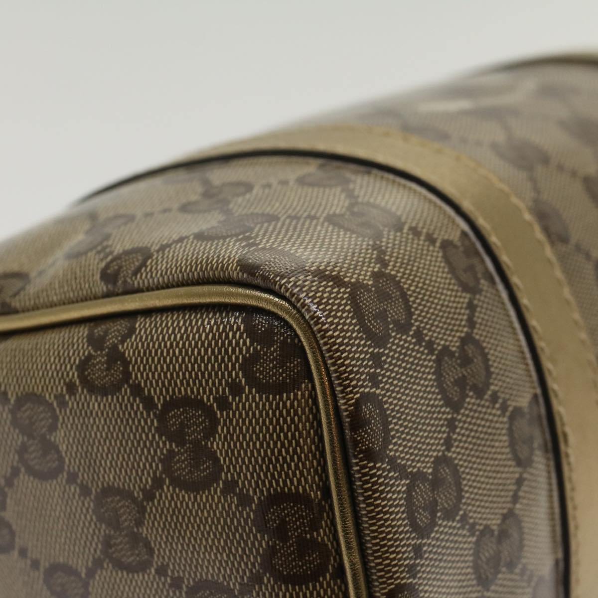 GUCCI GG Crystal Hand Bag Beige 193604 50984