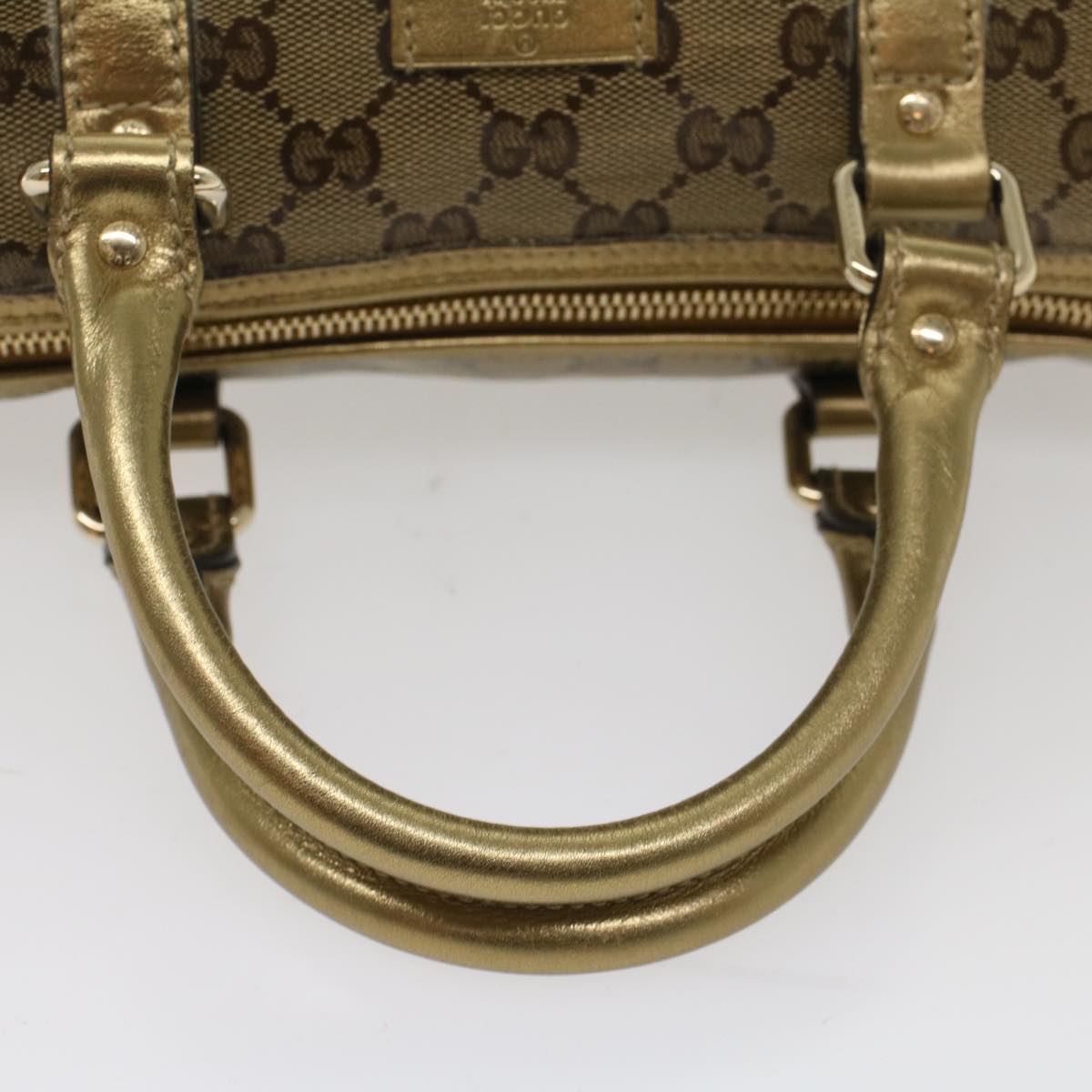 GUCCI GG Crystal Hand Bag Beige 193604 50984