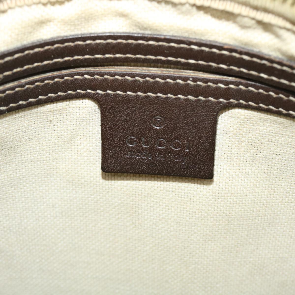 GUCCI GG Supreme Shoulder Bag PVC Leather Beige 201448 520981 50987
