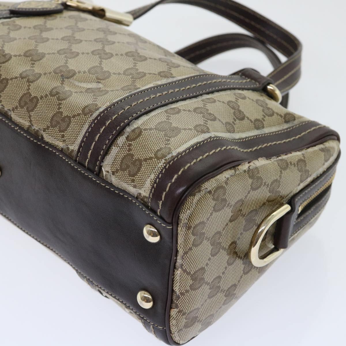 GUCCI GG Crystal Hand Bag Beige 181487 50989