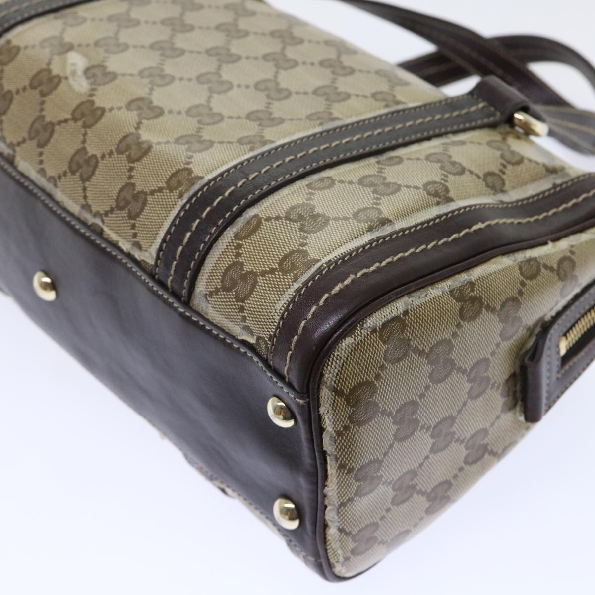 GUCCI GG Crystal Hand Bag Beige 181487 50989