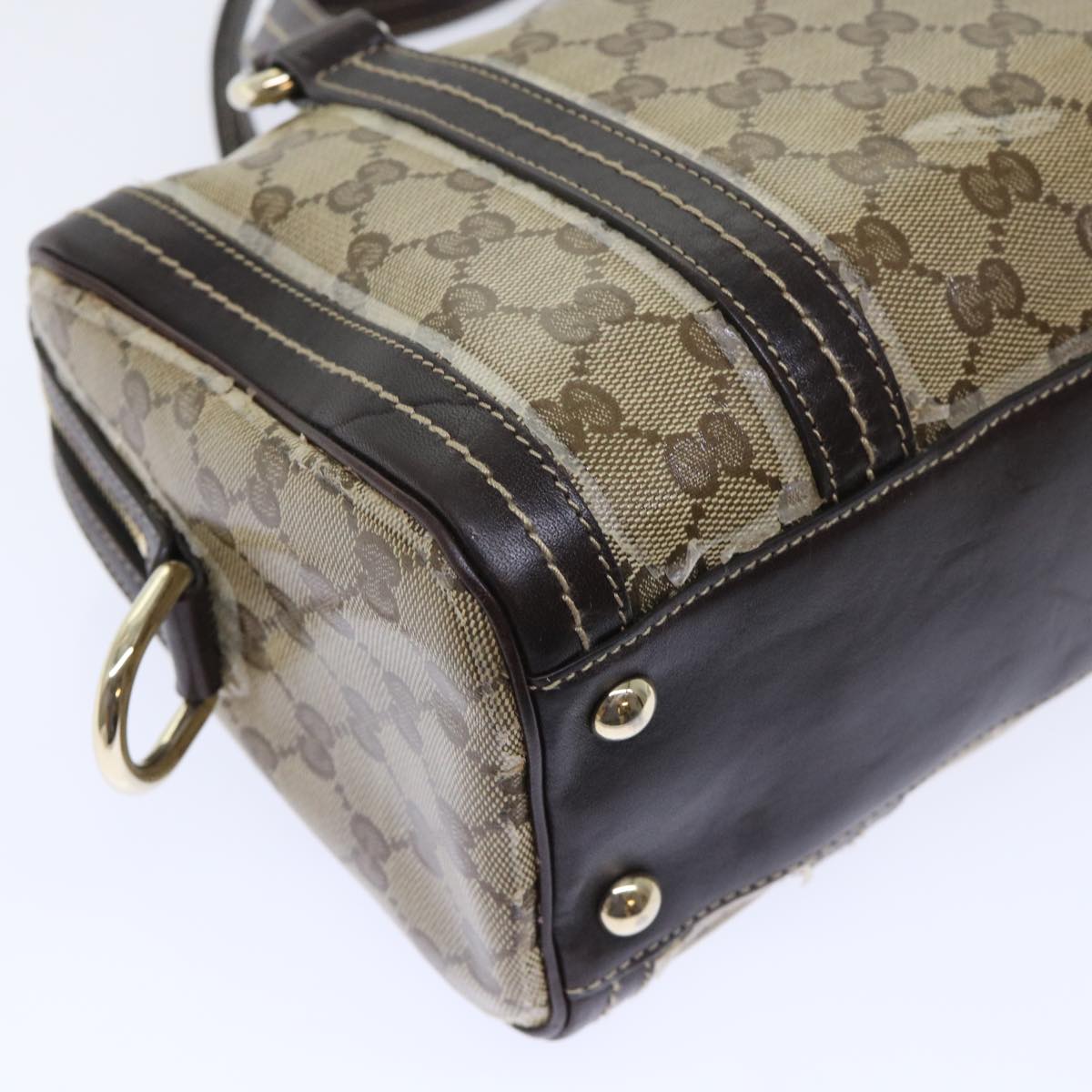 GUCCI GG Crystal Hand Bag Beige 181487 50989
