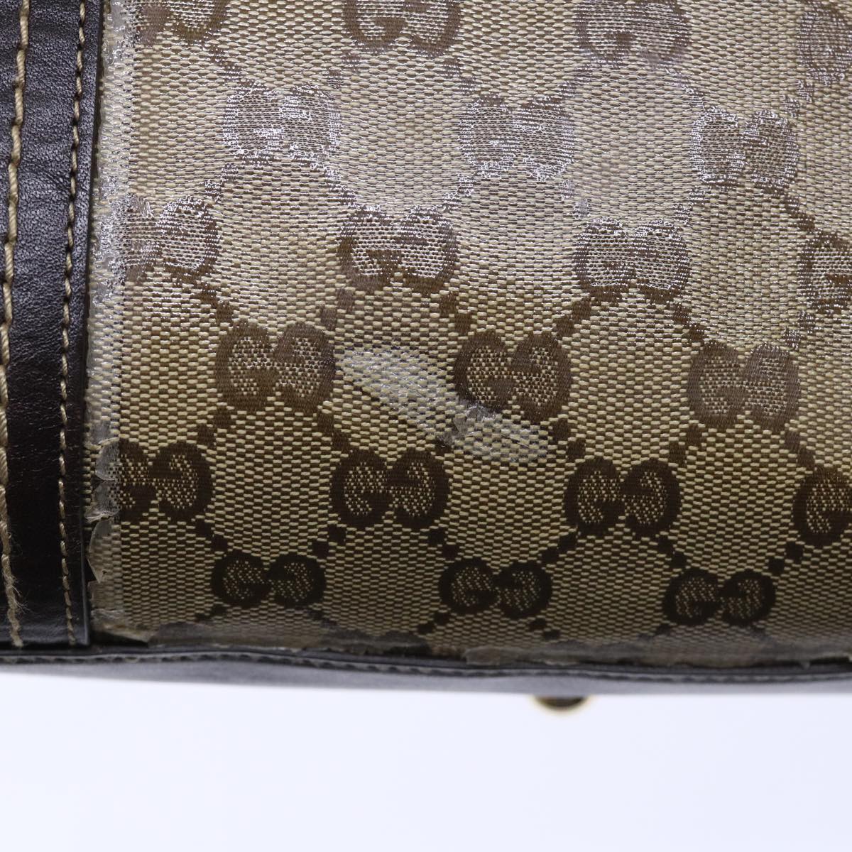 GUCCI GG Crystal Hand Bag Beige 181487 50989