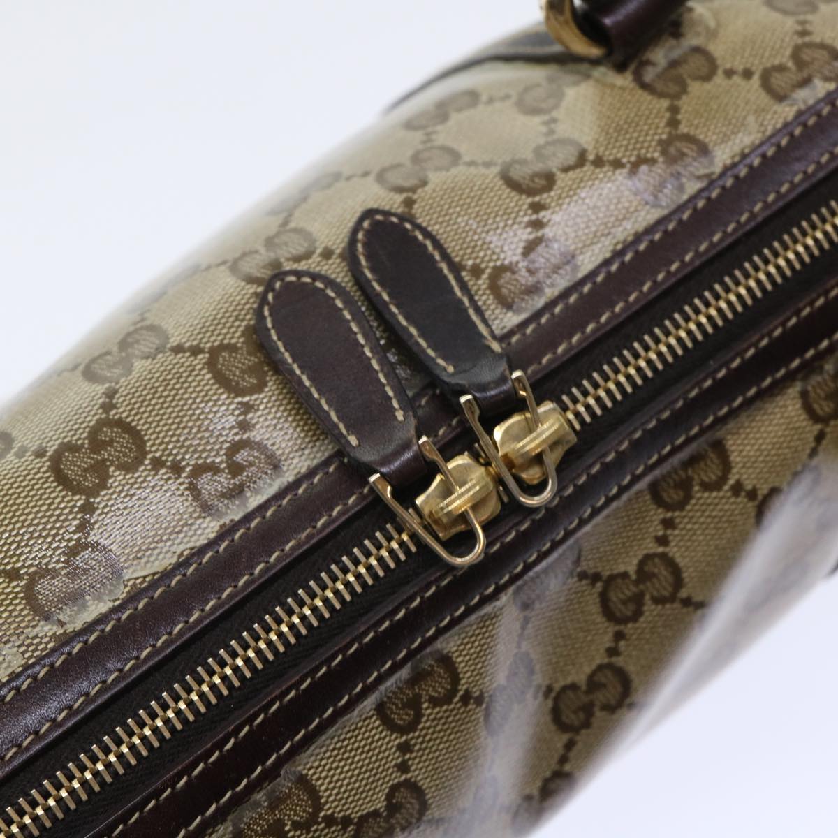 GUCCI GG Crystal Hand Bag Beige 181487 50989