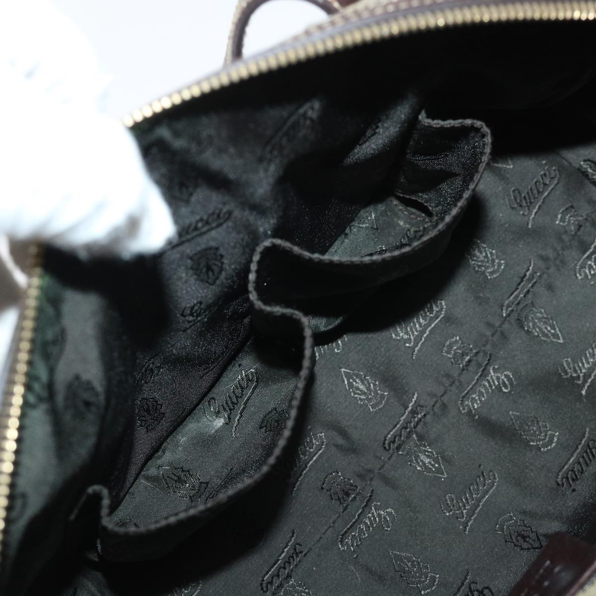 GUCCI GG Crystal Hand Bag Beige 181487 50989