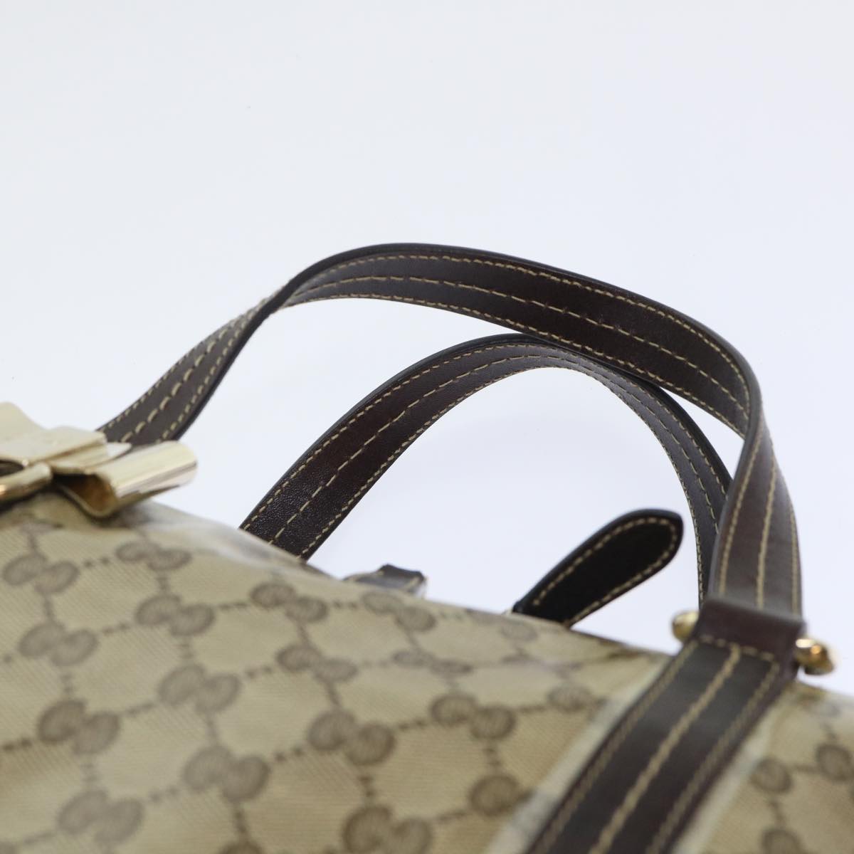 GUCCI GG Crystal Hand Bag Beige 181487 50989