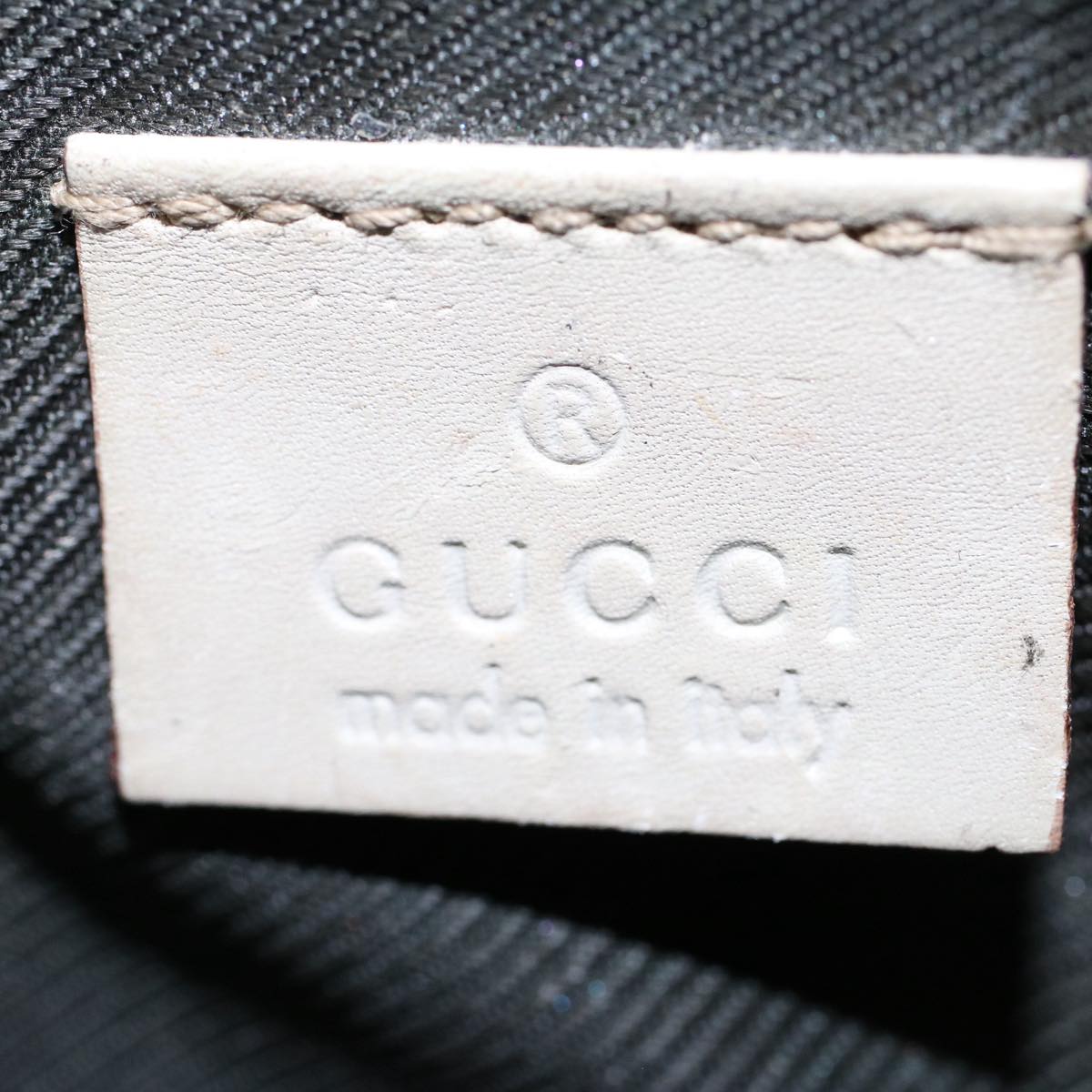 GUCCI GG Canvas Guccissima Pouch White 50993