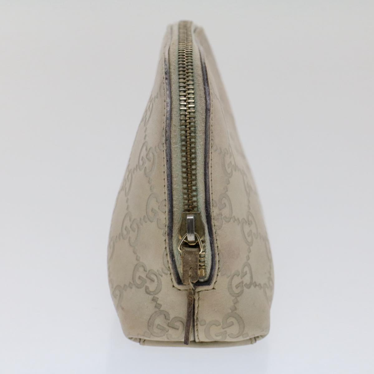 GUCCI GG Canvas Guccissima Pouch White 50993