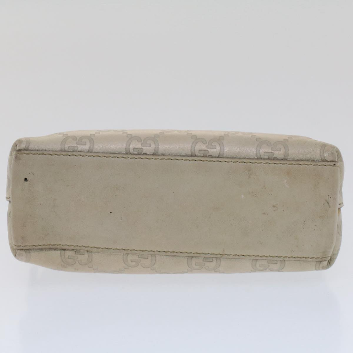GUCCI GG Canvas Guccissima Pouch White 50993
