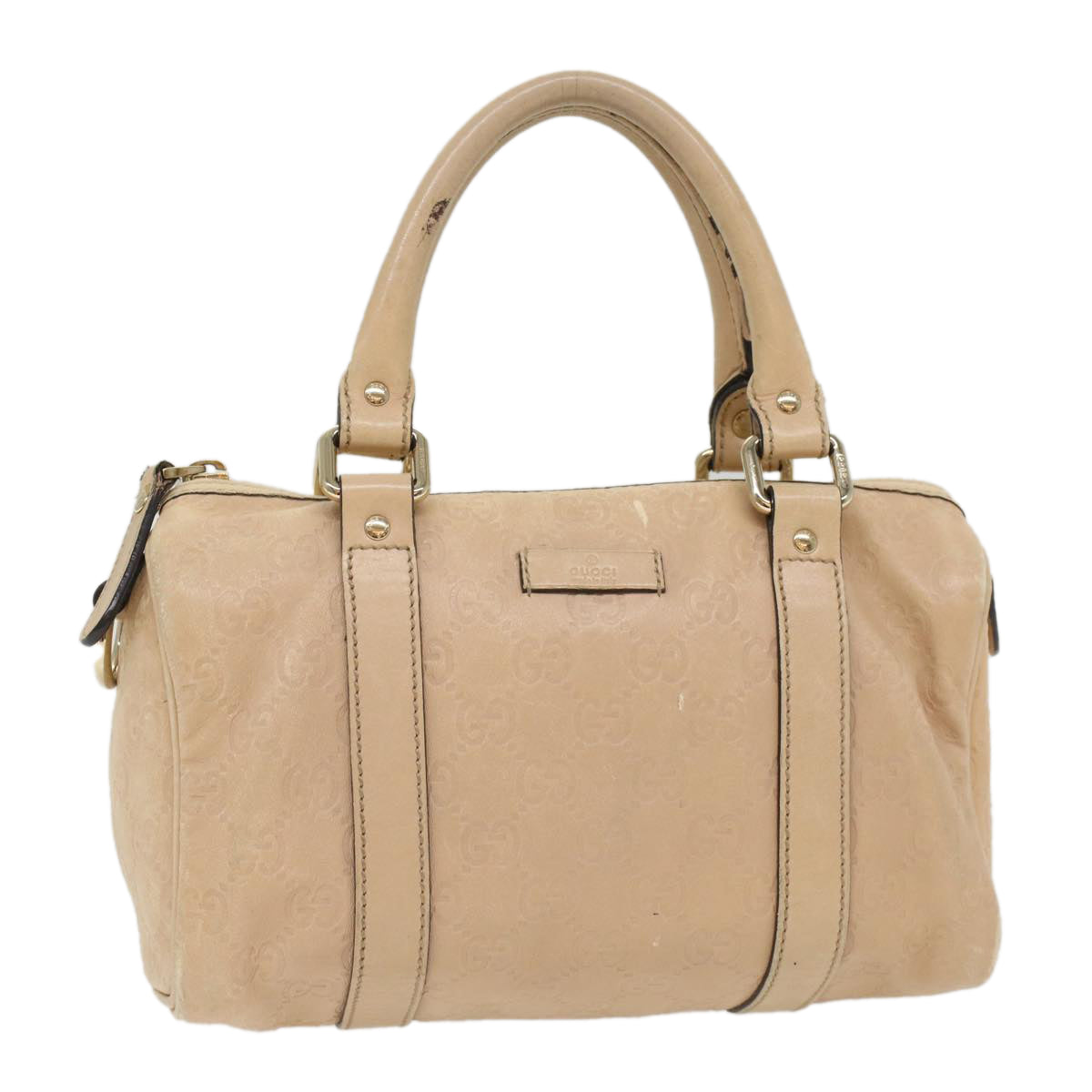 GUCCI GG Canvas Guccissima Hand Bag Beige 193604 50994