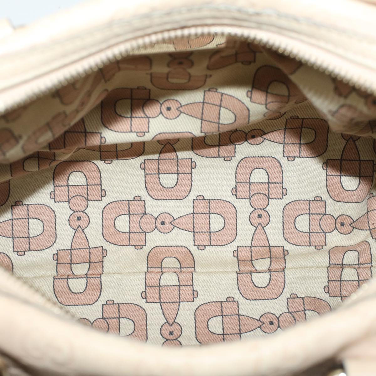 GUCCI GG Canvas Guccissima Hand Bag Beige 193604 50994