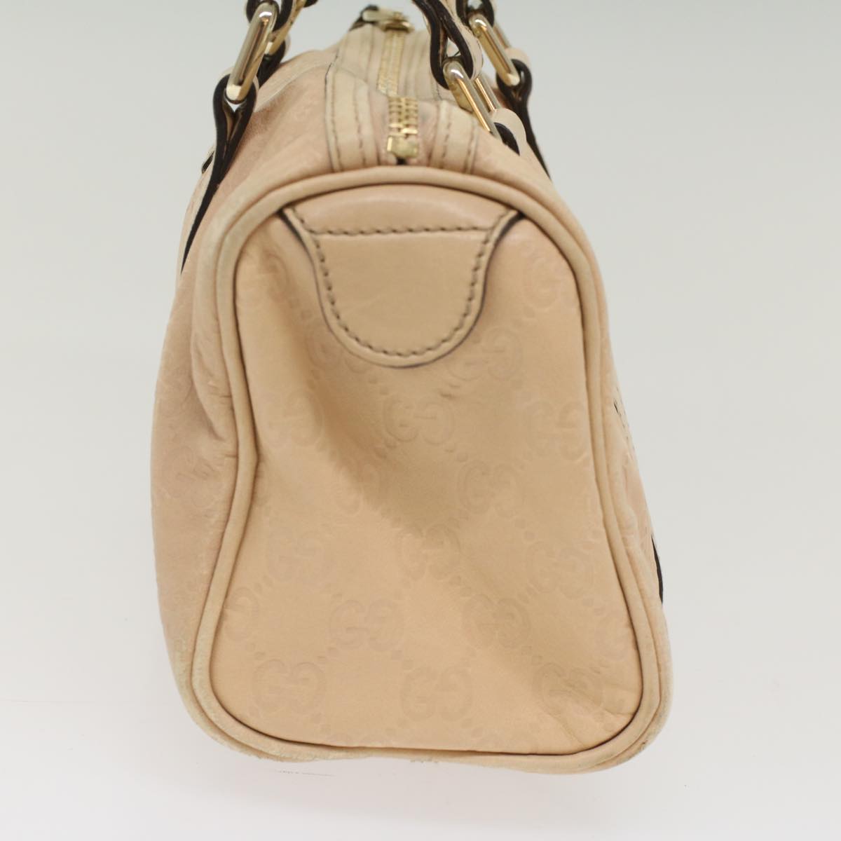 GUCCI GG Canvas Guccissima Hand Bag Beige 193604 50994
