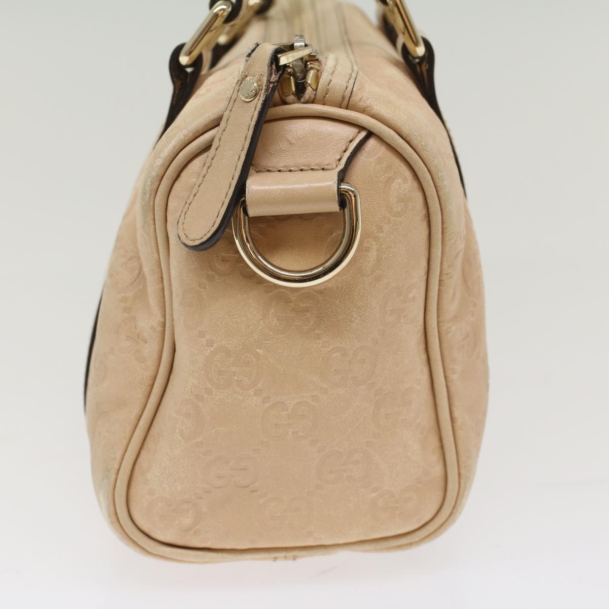 GUCCI GG Canvas Guccissima Hand Bag Beige 193604 50994