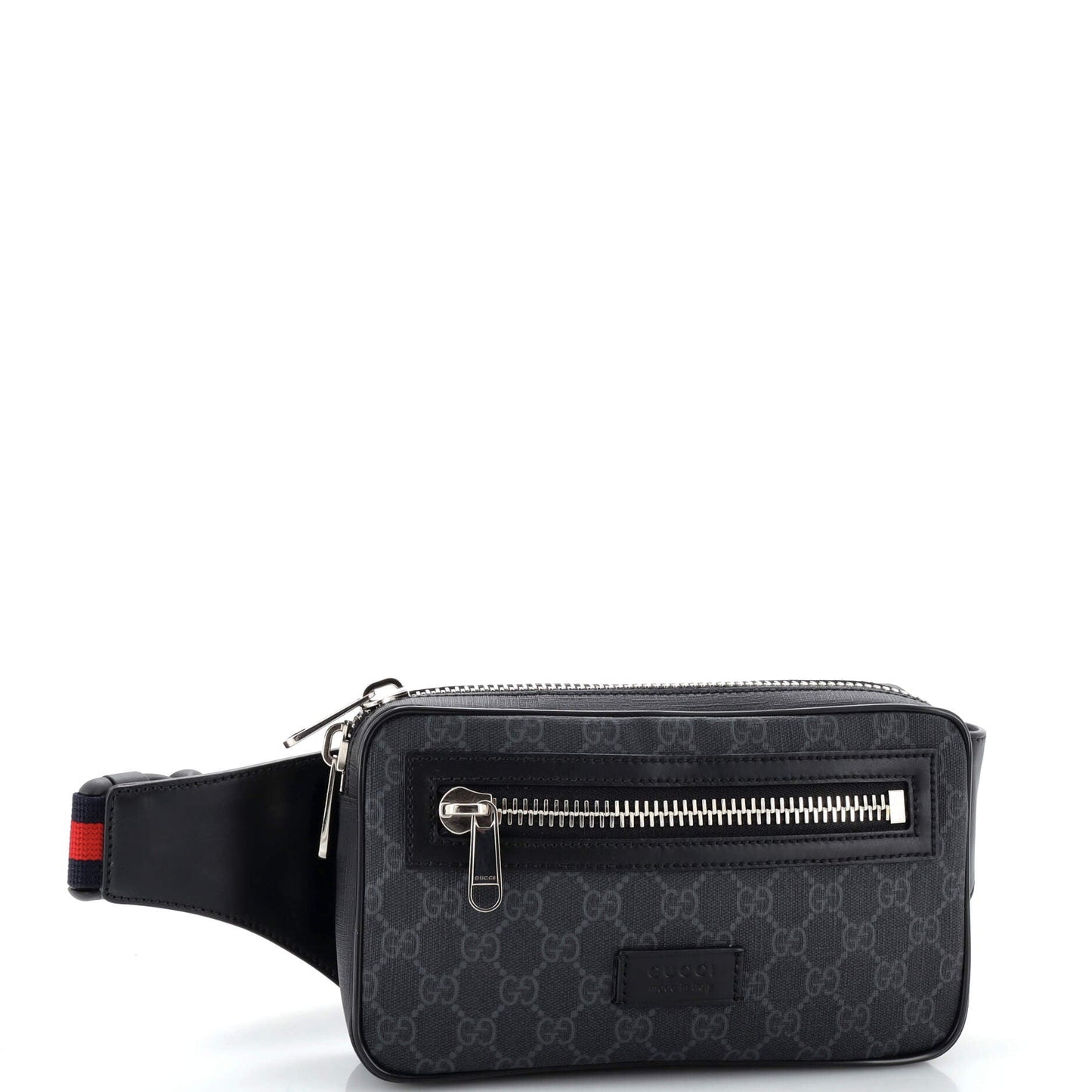 Soft Zip Belt Bag GG Coated Canvas Small