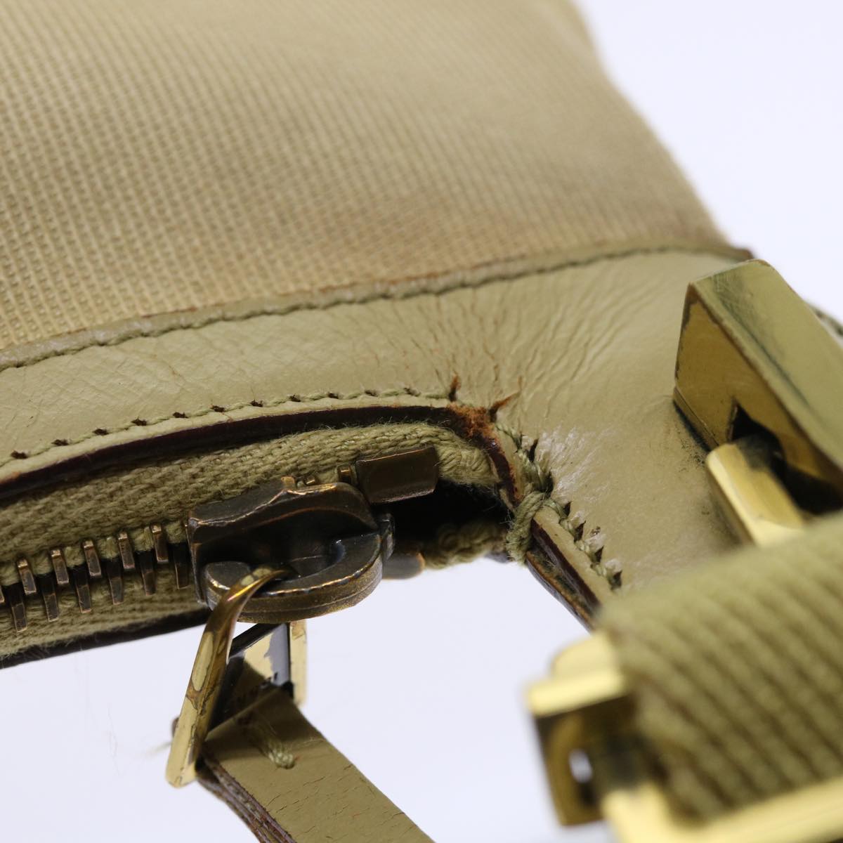 GUCCI Shoulder Bag Canvas Beige 90762 51000