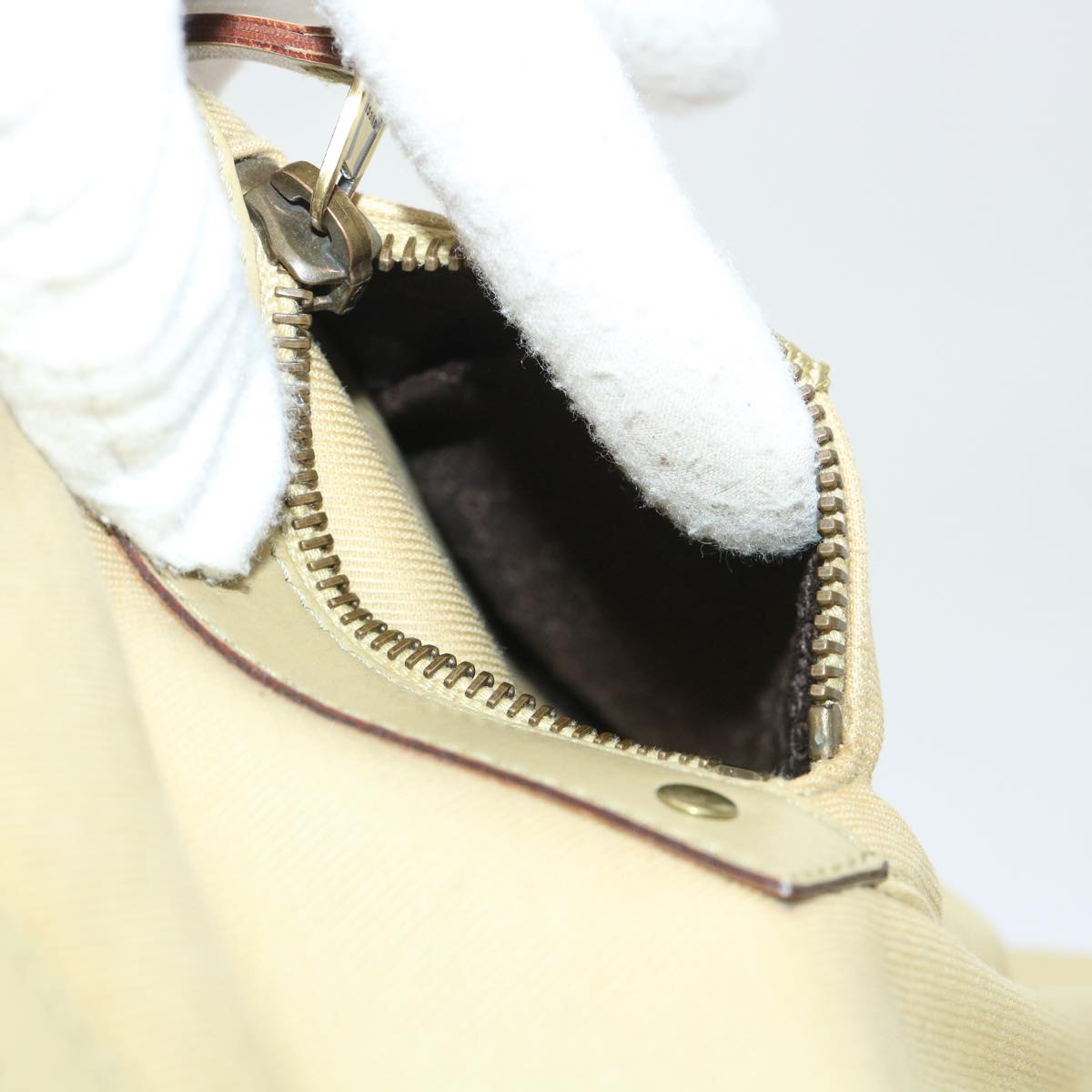 GUCCI Shoulder Bag Canvas Beige 90762 51000