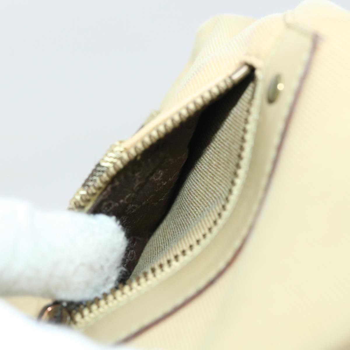 GUCCI Shoulder Bag Canvas Beige 90762 51000