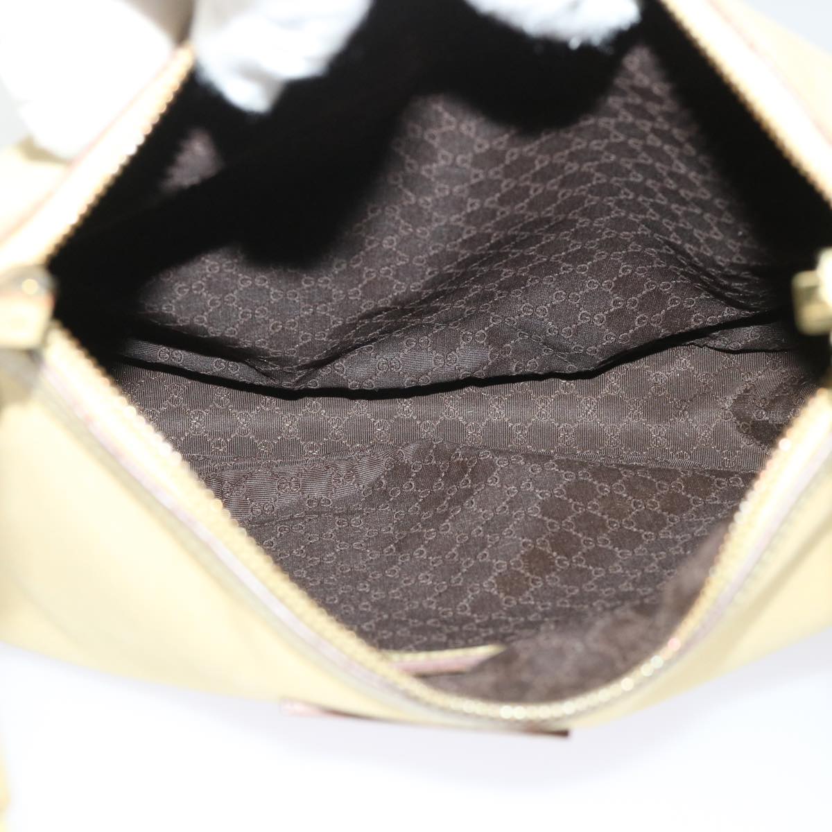 GUCCI Shoulder Bag Canvas Beige 90762 51000