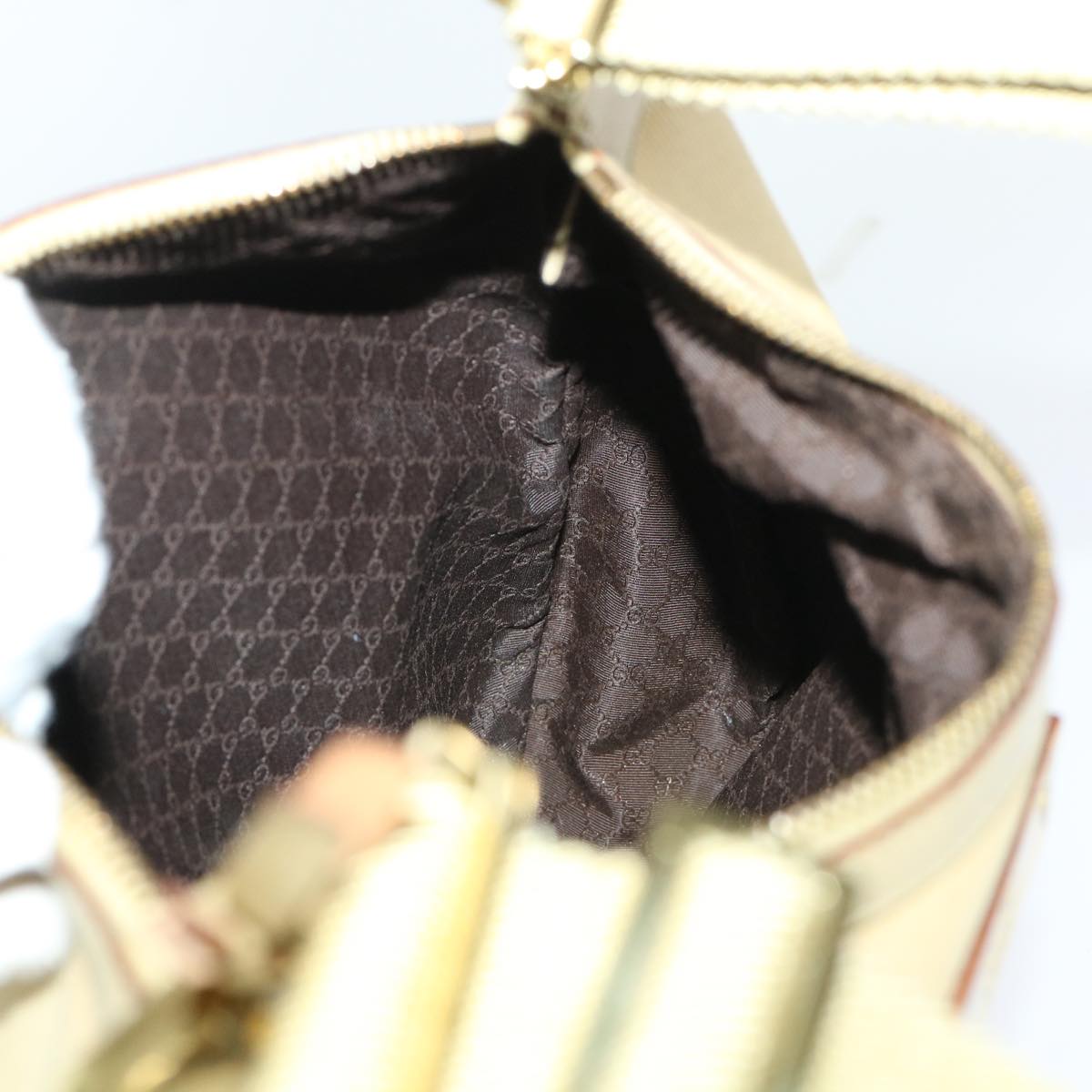 GUCCI Shoulder Bag Canvas Beige 90762 51000