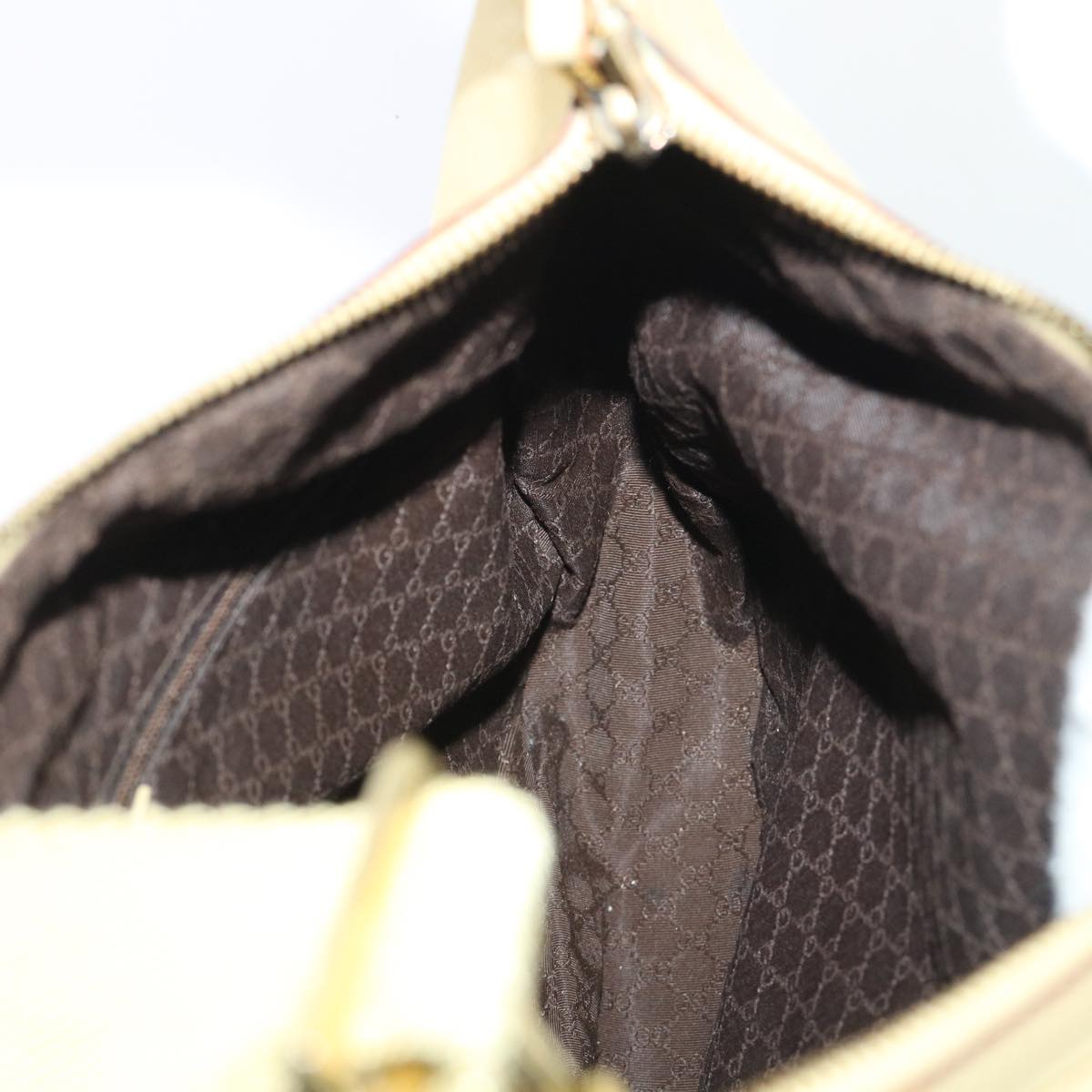 GUCCI Shoulder Bag Canvas Beige 90762 51000