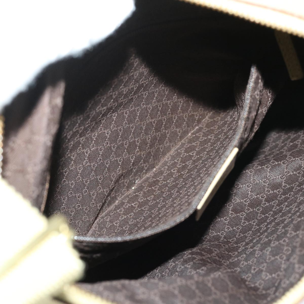 GUCCI Shoulder Bag Canvas Beige 90762 51000