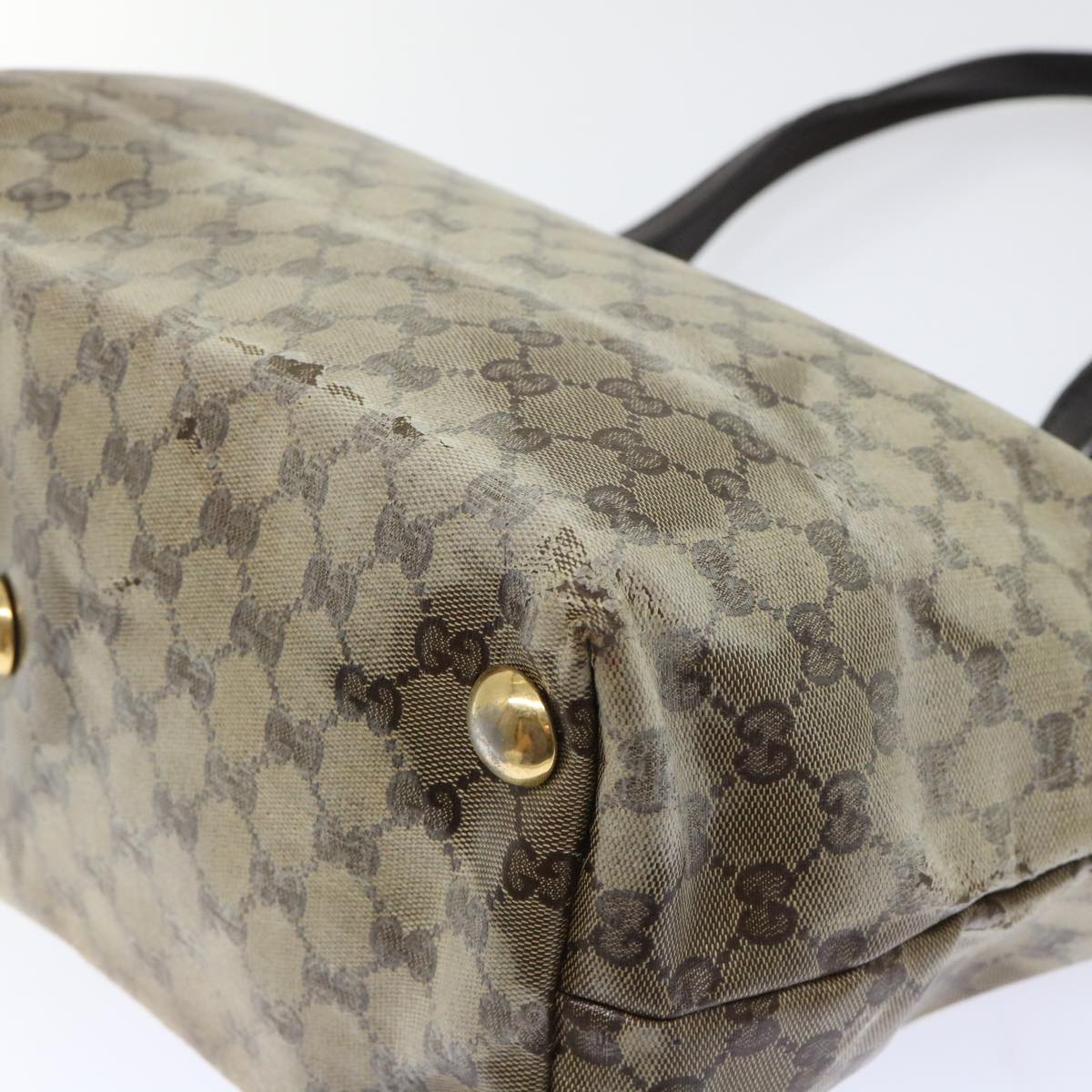 GUCCI GG Crystal Tote Bag Beige 207291 51003