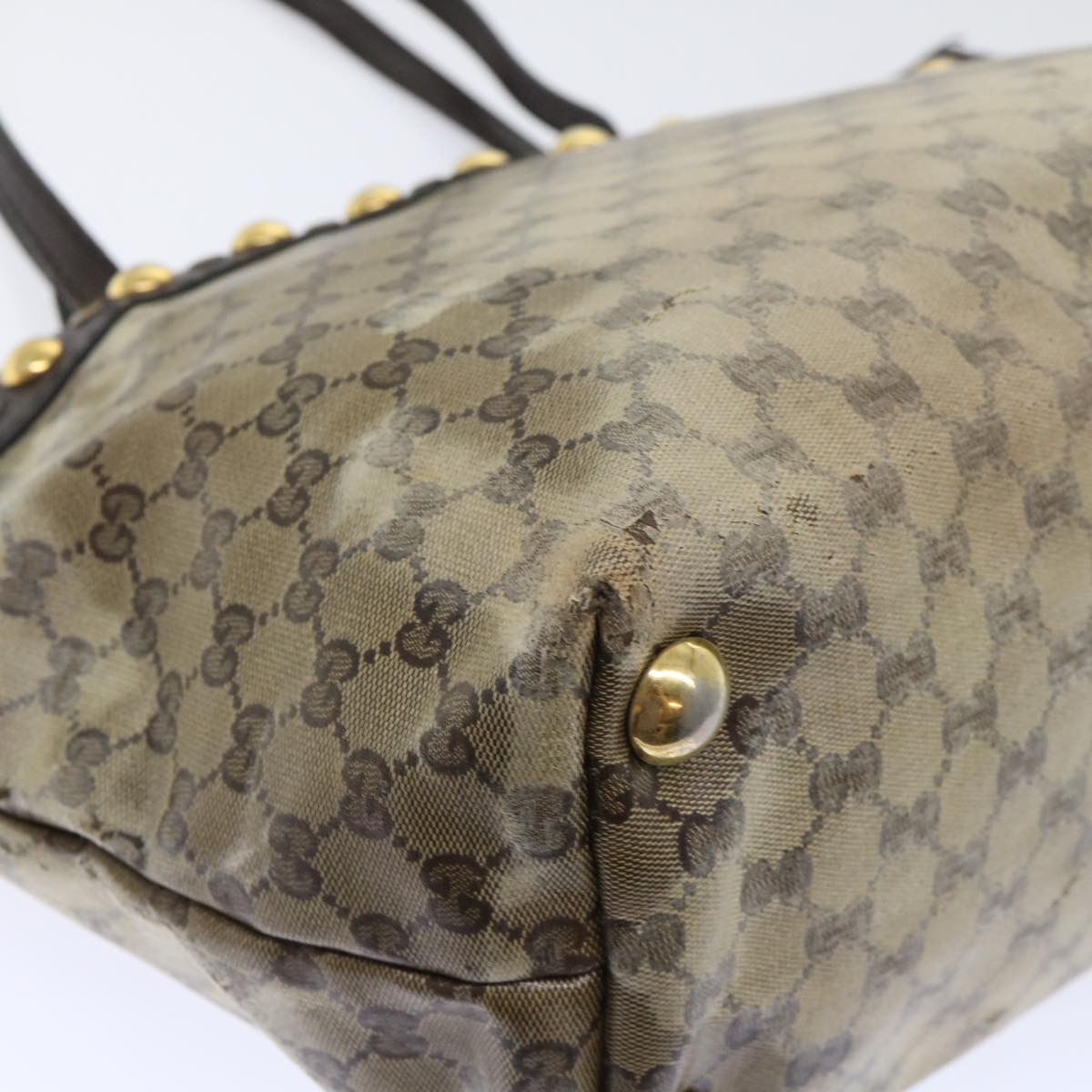 GUCCI GG Crystal Tote Bag Beige 207291 51003