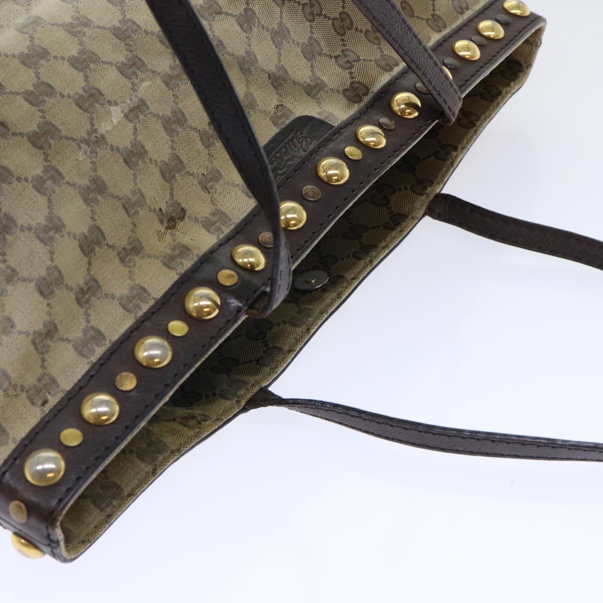 GUCCI GG Crystal Tote Bag Beige 207291 51003