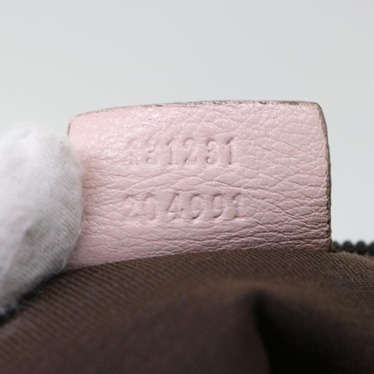 GUCCI GG Canvas Tote Bag Beige Pink 131231 51005