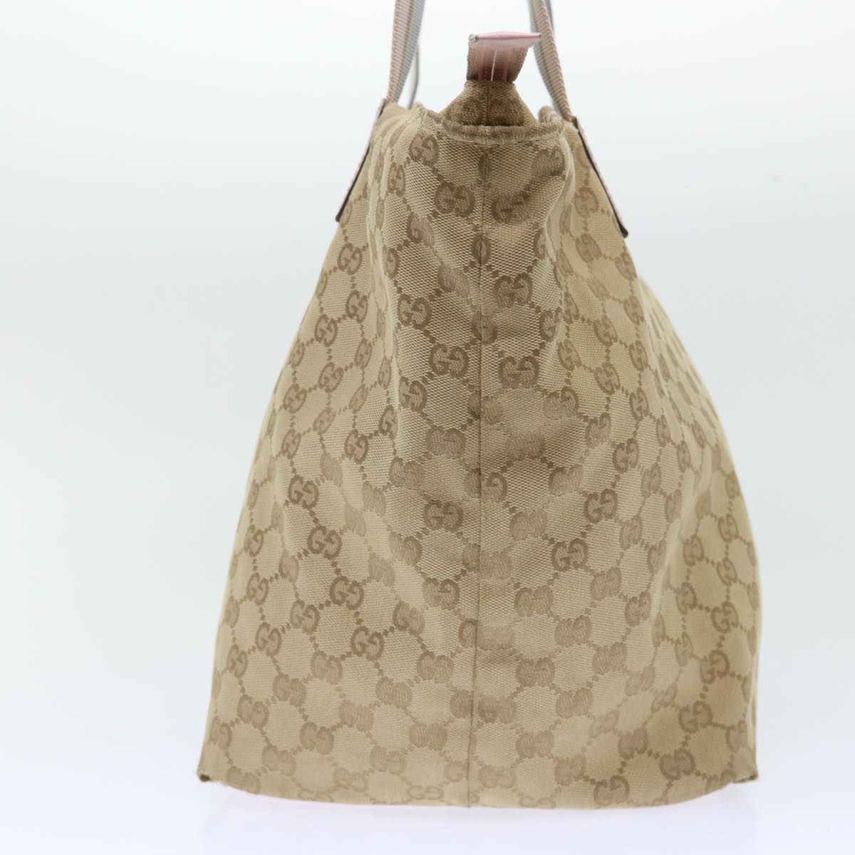 GUCCI GG Canvas Tote Bag Beige Pink 131231 51005
