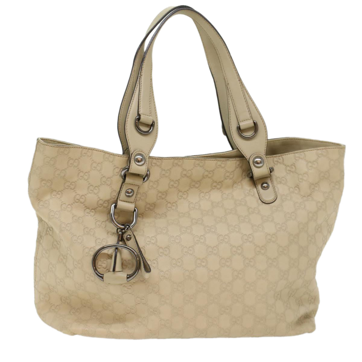 GUCCI GG Canvas Guccissima Tote Bag Beige 229852 51006