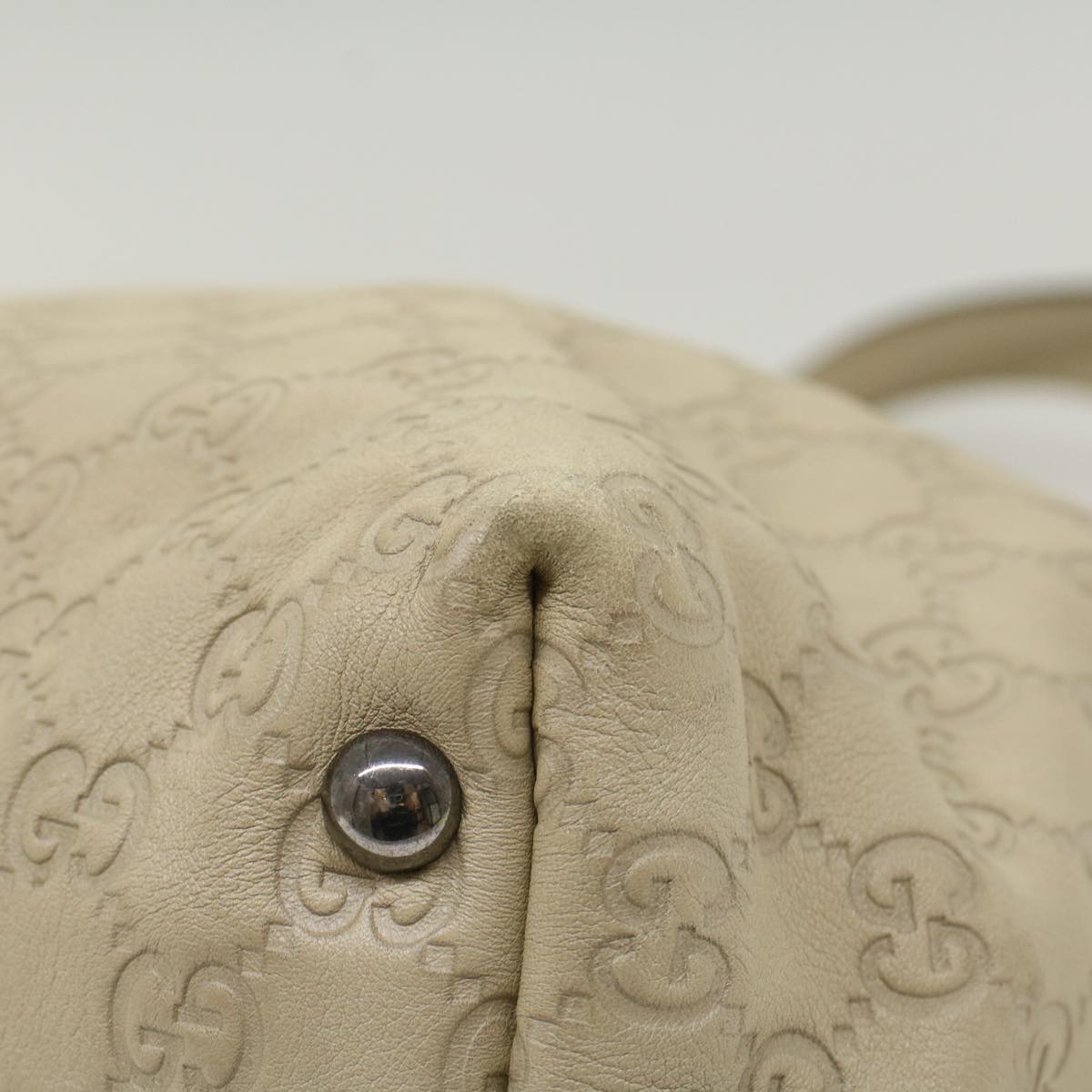 GUCCI GG Canvas Guccissima Tote Bag Beige 229852 51006