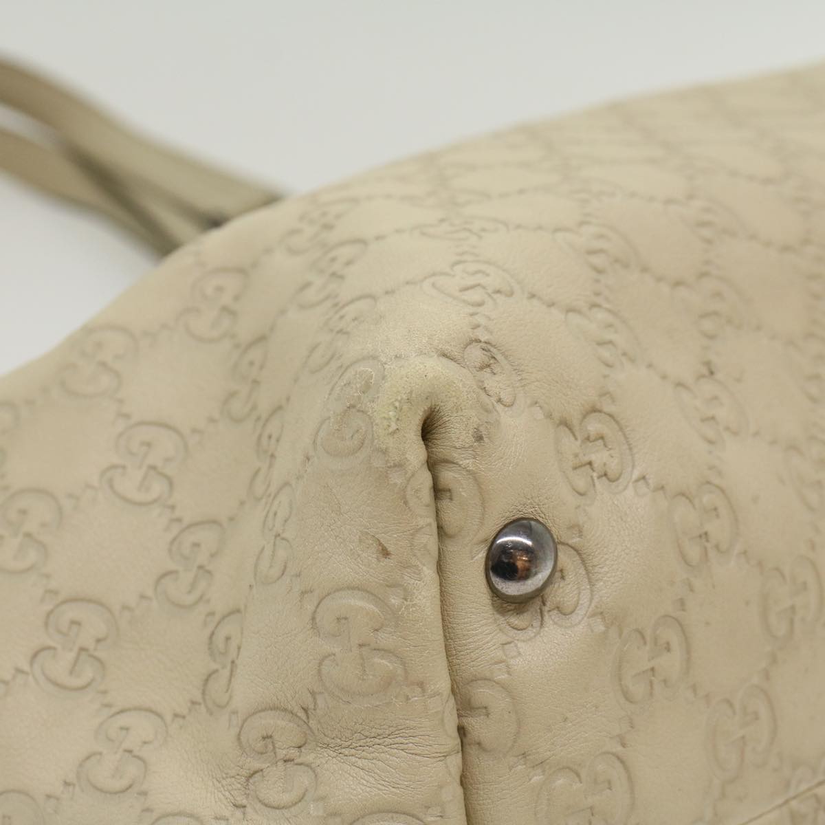 GUCCI GG Canvas Guccissima Tote Bag Beige 229852 51006