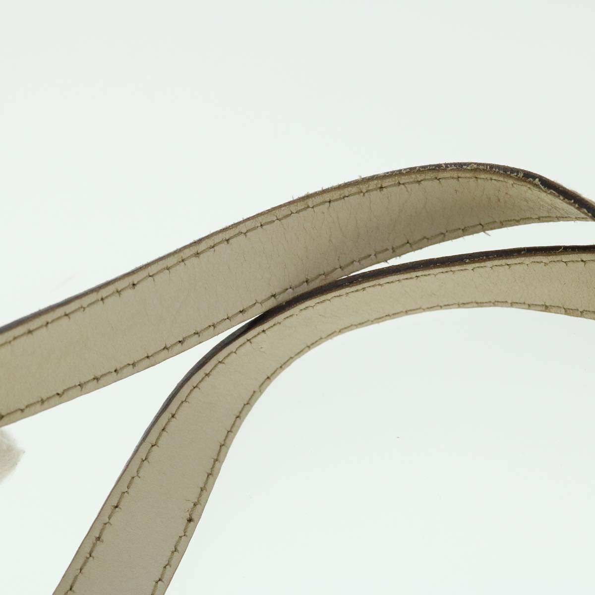GUCCI GG Canvas Hand Bag Suede Beige Gold 154180 214397 51008