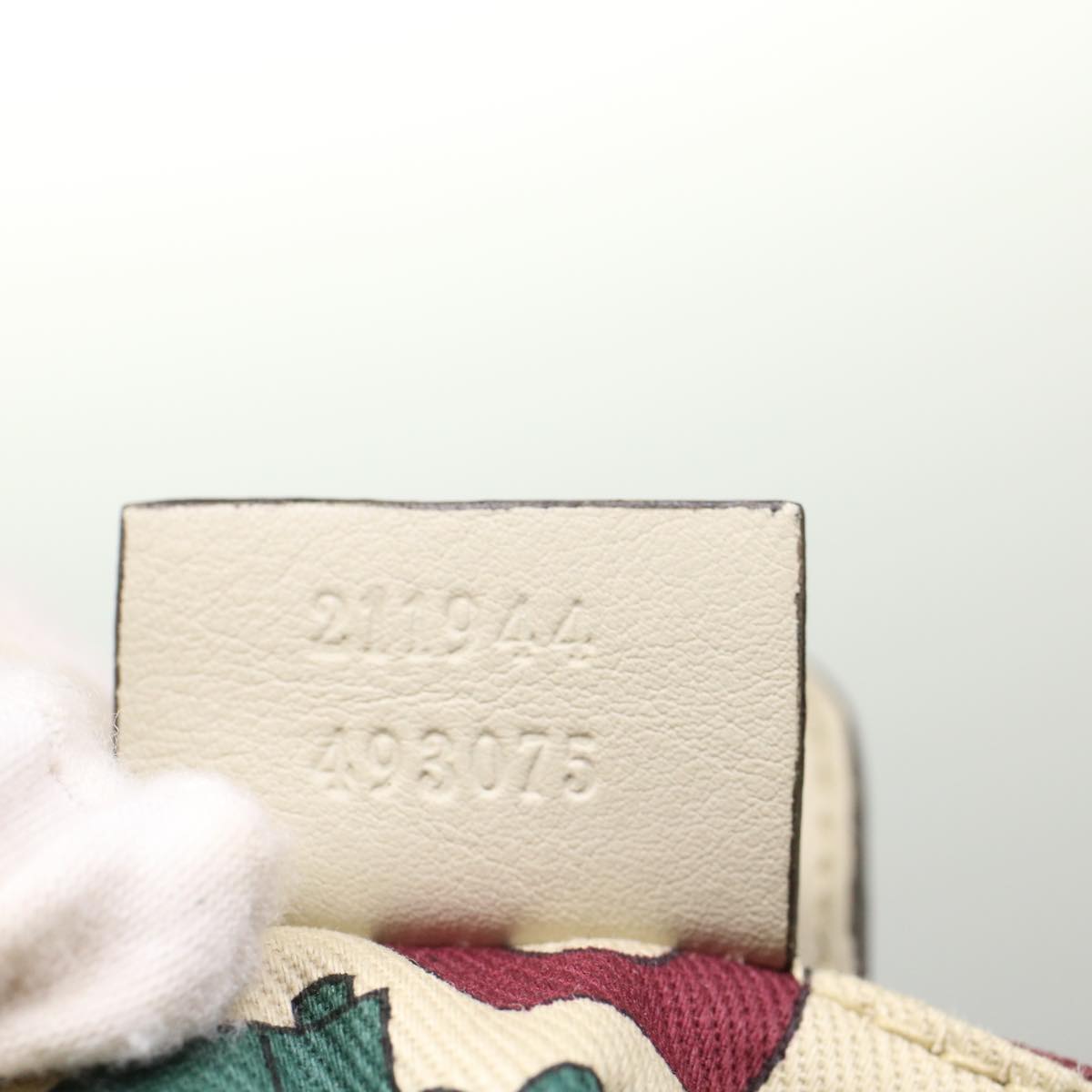 GUCCI GG Canvas Guccissima Hand Bag Beige 211944 51009
